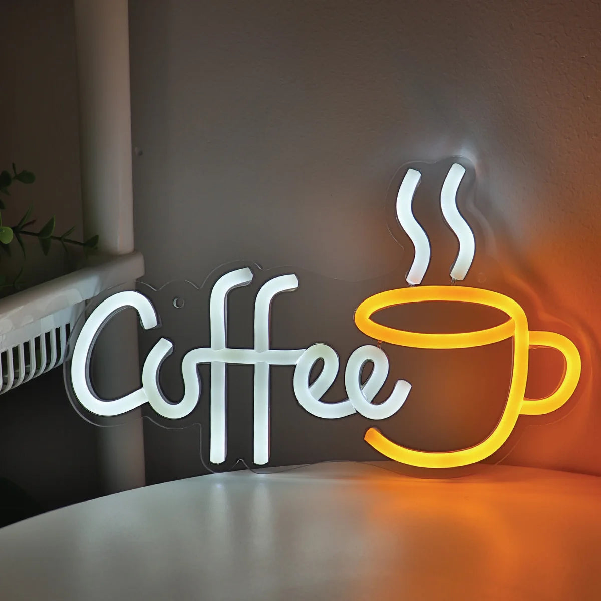 Néon "Coffee" avec Tasse - Décoration Lumineuse pour Cafés et Intérieurs